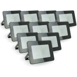 Eclairage Design - Lot de 10 projecteurs led 20W IP65 extérieur Température de Couleur: Blanc froid