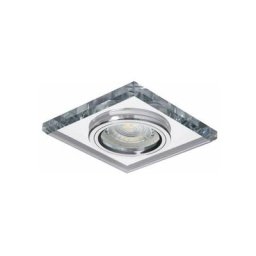 Support Spot Encastrable Carré Fin MORTA Argent