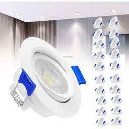 Hengmei - Plafonnier led Lot de 20 Spot led encastrable pour plafond Spots encastrés à module led
