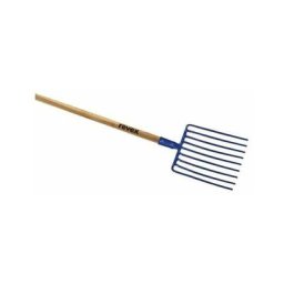 Fourche a cailloux a douille 9dents 35 cm manche pomme 1350x 38