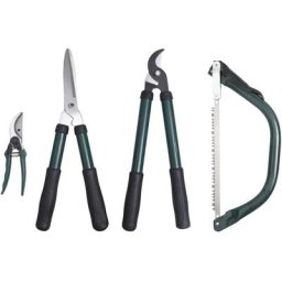 Ensemble d'outils d'élagage de jardin 4 pcs Vidaxl