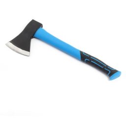 XPOtool Hache à fendre 1000g Manche en Fibre de verre 450mm Hache avec Lame en acier carbone Bois