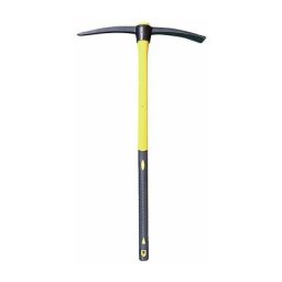 Pioche de jardin Suan Manche en fibre de verre - Dimensions : 100 x 47 x 6,4 cm - Jaune