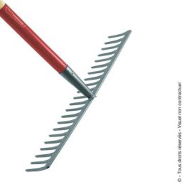 Râteau à gravier 22 dents Avec manche bois 1,5 m