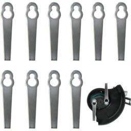 Dolaso - Lames de Rechange pour Coupe-Bordure, 10 Pcs Lames Métal Coupe Bordure, Lame Tondeuse à