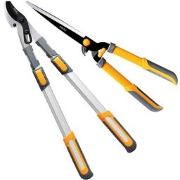 Airaj - Ensemble de cisailles à haies coupe-haies télescopiques de 84 cm, cisailles à haies de 61