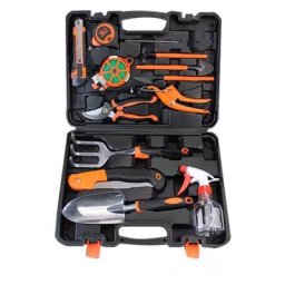 14 Pcs Outils de Jardinage en Acier Inoxydable avec Poignée Antidérapante, kit Jardinage pour