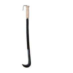 Capaldo - Sfrattarola serpe acier forgé, manche bois, longueur 66 cm - Salon