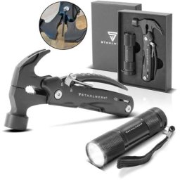 Stahlwerk - Multitool avec 12 outils, couteau de poche de haute qualité / couteau pliant / outil