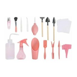 Ensemble d'outils de plantation succulente Mini plantes en pot Kit d'outils de jardinage Rose 16