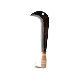 Serpe italienne - 28 cm - manche bois revêtement cuir - Leborgne
