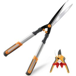 Airaj - Cisailles à haies légères (60 cm), cisailles à haies manuelles pour couper, façonner et