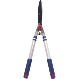 Spear&jackson - Cisaille à haie lames ondulées manche télescopique bleu et rouge