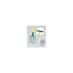 Leborgne Fourche à bêcher 4 dents carrées - 30 cm - manche béquille en fibre