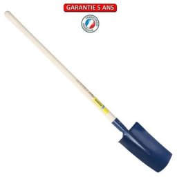 Outils Perrin - Bêche standard de 28 cm manche pomme 1,05 m, outil à main pour le jardin et le