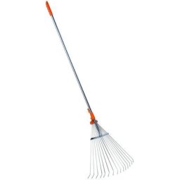 Râteau à feuilles réglable, avecm anche télescopique, 1,28-1,6m . Stocker