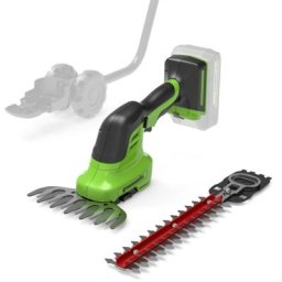 24V Cisaille sculpte-haies & taille-herbes - sans batterie et chargeur vert - Greenworks