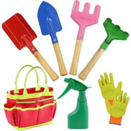 Outils de Jardinage pour Enfants,7 Pièces Jouet de Jardin Enfant avec