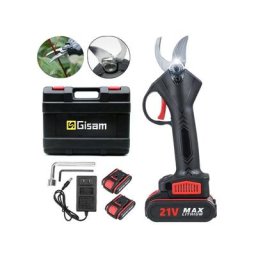 Gisam - Sécateur 21V 2 batteries Coupeuse d'élagage d'aménagement paysager pour arbres fruitiers