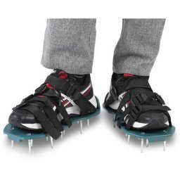 Chaussures d'aérateur de pelouse, chaussures à pointes d'aérateur de pelouse avec 4 sangles