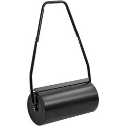Rouleau à gazon de jardin avec poignée noir 42 l fer et acier Vidaxl n/a