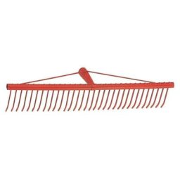Râteau à gazon en acier peint 34 dents plates 60 cm - Salon