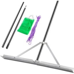 Rateau Désherbeur Pliable étang Lac Mauvaises Herbes Aluminium 260x90 cm - Vevor