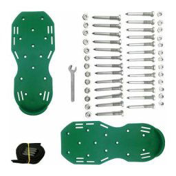Sandales Aérateur Pelouse Aérateur de Gazon de Jardin à Pointes avec 8Sangles Réglables Allongées