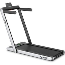 Tapis de Course Pliable Électrique 600W Télécommandé et Vitesse Réglable 1 à 12 Km/H, Appareil de