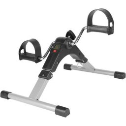 Aqrau - Mini Vélo d'Appartement Pliable Portable,avec Ecran lcd Bouton De Résistance Réglable Bras