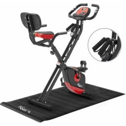 KM-Fit Vélo d'appartement vélo de fitness, vélo fitness pliable, jusqu'à 100 Kg