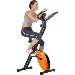 Goplus - Vélo d'Appartement Ajustable en Resistance sur 8 Niveaux avec Ecran LCD,Velo