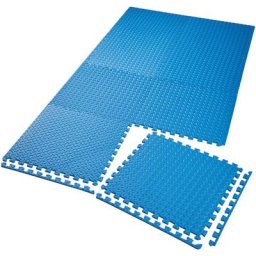 Tectake - Ensemble de 8 Dalles Carrées eva - Tapis de sol, Sport - lot de 8 tapis de yoga, tapis de