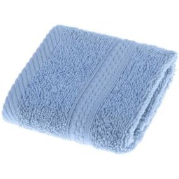 Homescapes - Serviette 100% Coton - Bleu clair - 30 x 30 cm - Bleu Clair
