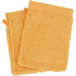 Linnea - Gant de toilette 16x21 alba - Jaune Vanille