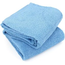 Lot de 2 draps douche 70x130 ALPHA - Bleu ciel