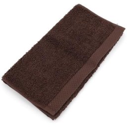 Linnea - Serviette invité pure 550 g/m2 33x50 cm - Marron