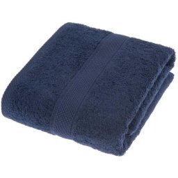 Homescapes - Serviette 100% Coton - Bleu marine - 70 x 130 cm - Bleu Marine