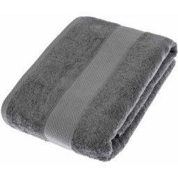 Homescapes - Serviette 100% Coton - Gris - 100 x 150 cm - Gris