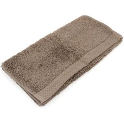 Linnea - Serviette invité pure 550 g/m2 33x50 cm - Marron Taupe