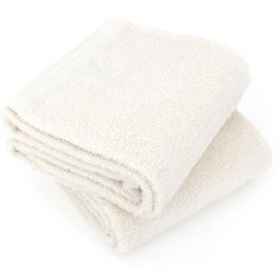 Linnea - Lot de 2 draps douche 70x130 alpha - Ivoire