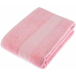 Homescapes - Serviette 100% Coton - Rose - 100 x 150 cm - Rose