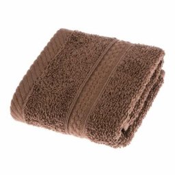 Homescapes - Serviette 100% Coton - Chocolat - 30 x 30 cm - Chocolat