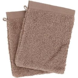 Linnea - Gant de toilette 16x21 alba - Marron Taupe