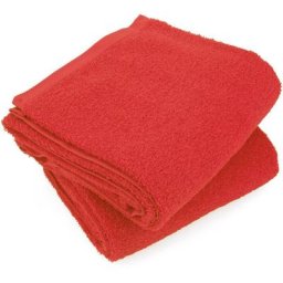 Linnea - Lot de 2 draps douche 70x130 alpha - Rouge