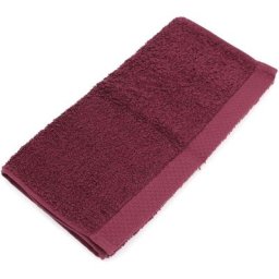 Linnea - Serviette invité pure 550 g/m2 33x50 cm - Rouge Bordeaux