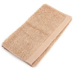 Linnea - Serviette invité pure 550 g/m2 33x50 cm - Marron Beige