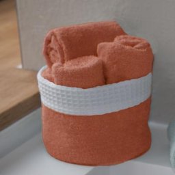 Homemaison - Panier invité avec serviettes Citrouille 30 x 30 cm - Citrouille