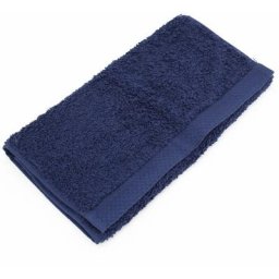 Linnea - Serviette invité pure 550 g/m2 33x50 cm - Bleu Marine