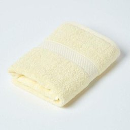 Homescapes - Serviette de toilette 100% coton Jaune, 50 x 90 cm - Jaune